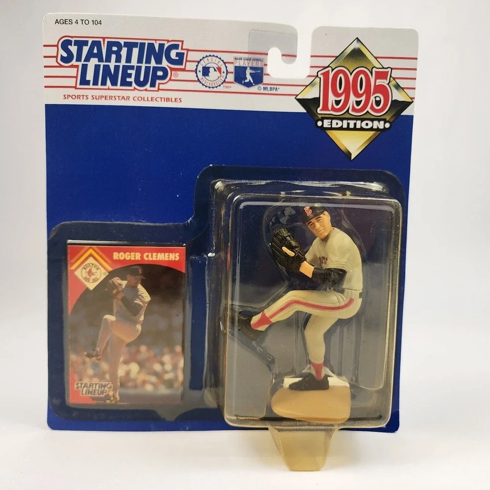1995 Kenner Starting Lineup SLU MLB Roger‎ Clemens Red Sox Card Vintage
